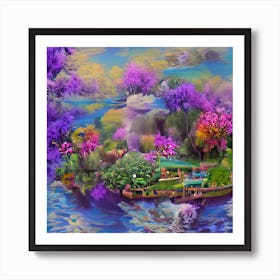 Purple Forest Art Print