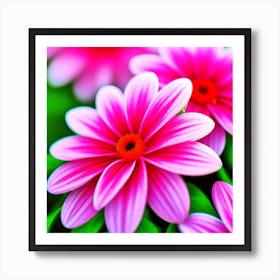 Pink Flowers 6 Art Print