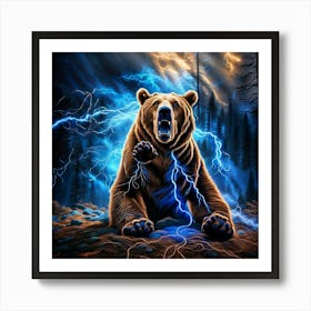 Lightning Bear Art Print