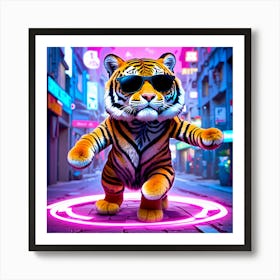 Tiger In The City Art Print