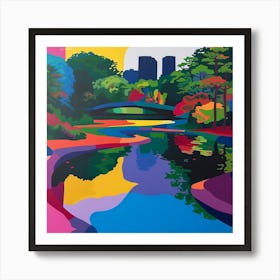 Abstract Park Collection Yoyogi Park Hanoi 3 Art Print