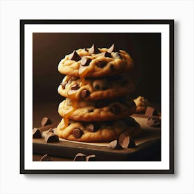 Decadent, delicious, and oh-so-chocolatey, these cookies are sure to satisfy your sweet tooth. With a chewy center and crispy edges, they're the perfect treat for any occasion. Art Print