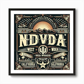 Nvda California Art Print