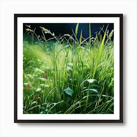 Grass Watercolor Trending On Artstation Sharp Focus Studio Photo Intricate Details Highly Deta(1) Art Print