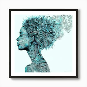 Complicated Mind - Afro-Futurism Art Print