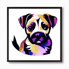 Boxer Dog Painting Art Print