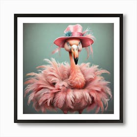 Pink Flamingo 14 Art Print