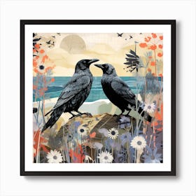 Bird In Nature Raven 2 Art Print