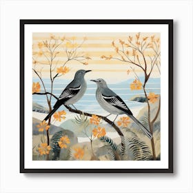 Bird In Nature Mockingbird 1 Art Print