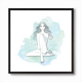 Pastel Mermaid Art Print