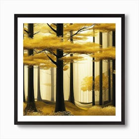 Autumn Forest 114 Art Print