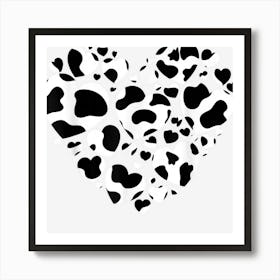 Cow Print Idea For Kids & Halloween Cow Costume With Heart Affiche