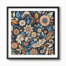 Floral Pattern 2 Art Print