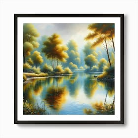 Reflections In The Water Art Print