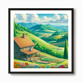 House In The Countryside Poster