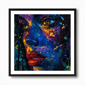 Face Of A Woman Art Print