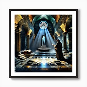Wizard In A Church Art Print