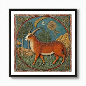 Shamanic Goat Art Print