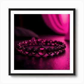 Pink Bracelet Art Print