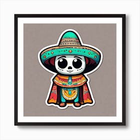 Day Of The Dead Skeleton 3 Art Print