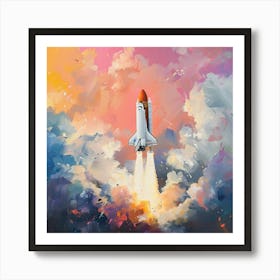 Space Shuttle Launch 1 Art Print