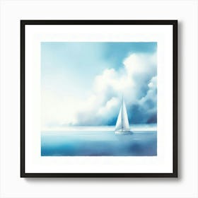 Sailboat On The Ocean 3 Art Print