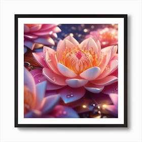 Lotus Flower Art Print