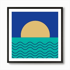 Sunrise In The Sea Art Print