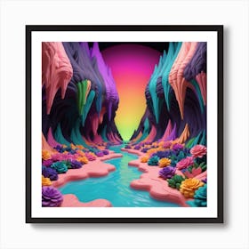 'Dark Cave' Art Print