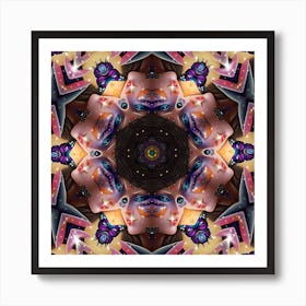 Butterfly Mandala 1 Art Print