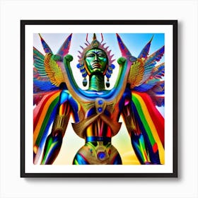 Rainbow Goddess Art Print