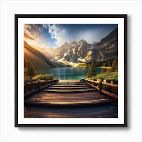 Sunrise Over Lake 9 Art Print