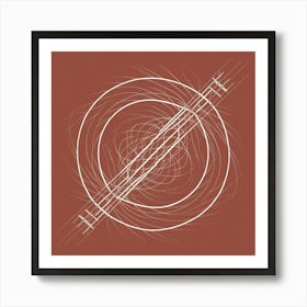 Circle Of Lines Art Print