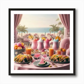 Day At The Beach Art Print