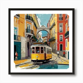 Lisbon Tram 1 Art Print