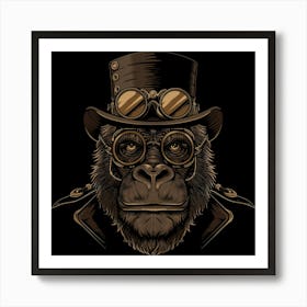 Steampunk Gorilla Art Print