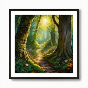 Path In The Woods Art Print