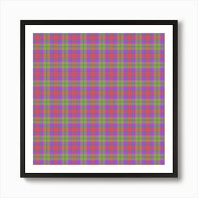 Plaid Fabric 89 Art Print