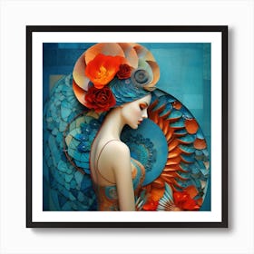 'Spiral Woman' Art Print