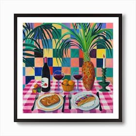 Il Calice Dorato Trattoria Italian Food Kitchen Art Print