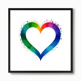 Rainbow Heart 1 Art Print