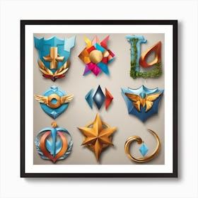 Emblems Of A Game Art Print