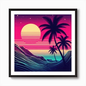 80'S Wallpaper Art Print