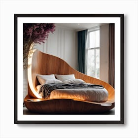 Curved Bed Art Print