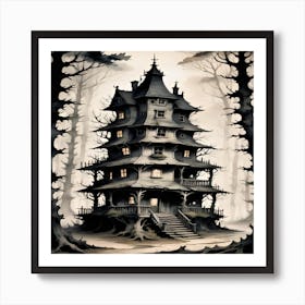 Haunted House Art Print