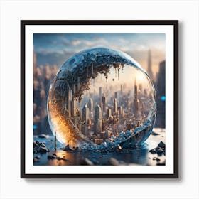 Sphere City Art Print