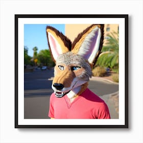 Fox Mask 5 Art Print