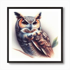 Great Horned Owl Art Print