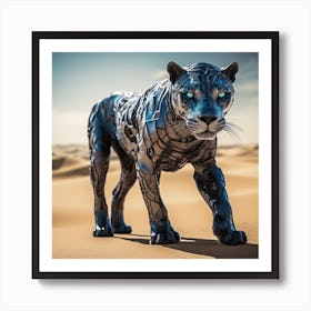 Robot Panther Art Print