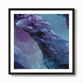 Polygonal Art Art Print